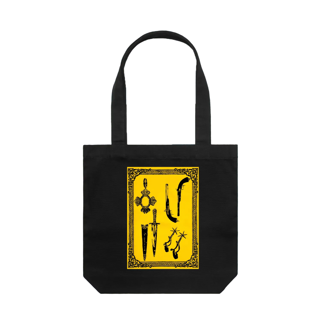Black front flat lay